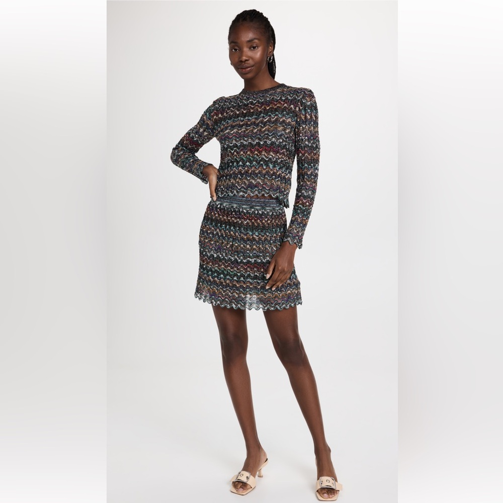 NWT MISSONI CHEVRON MINISKIRT